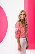 Rokani Wes stripe blouse red